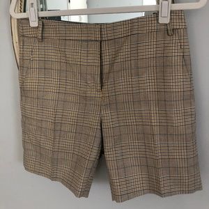 Tibi Plaid Bermuda Shorts